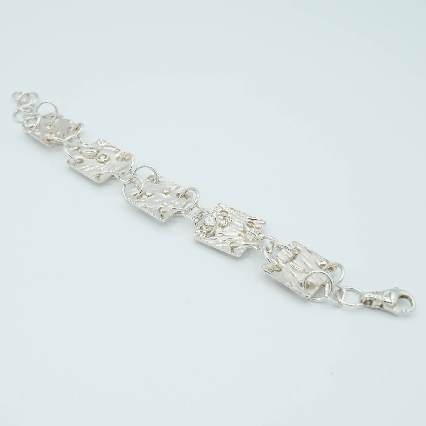Precious Metal Clay textured and shaped Bracelet