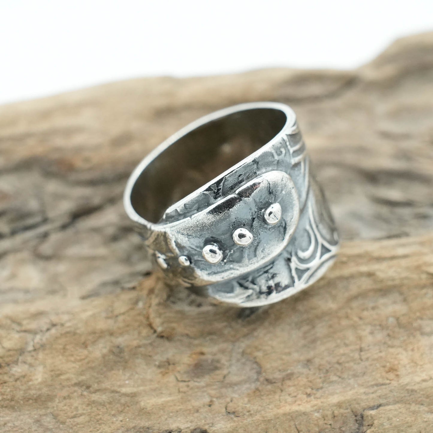 Precious Metal Clay Textured Ring
