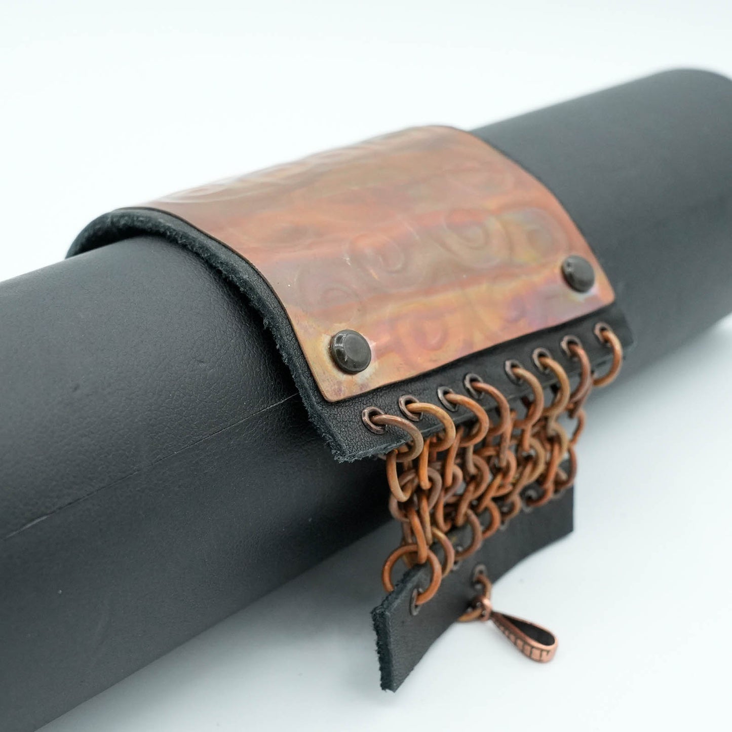 Leather and Copper Bracelet