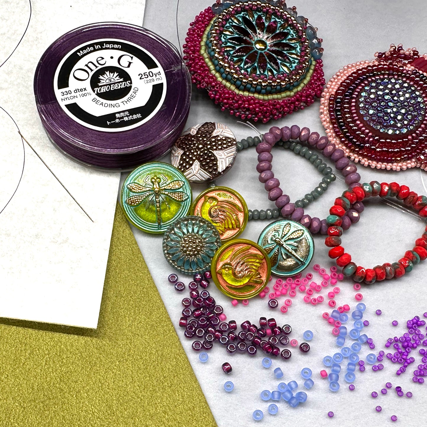 12.20.25 Bead Embroidery Ornament or Jewelry