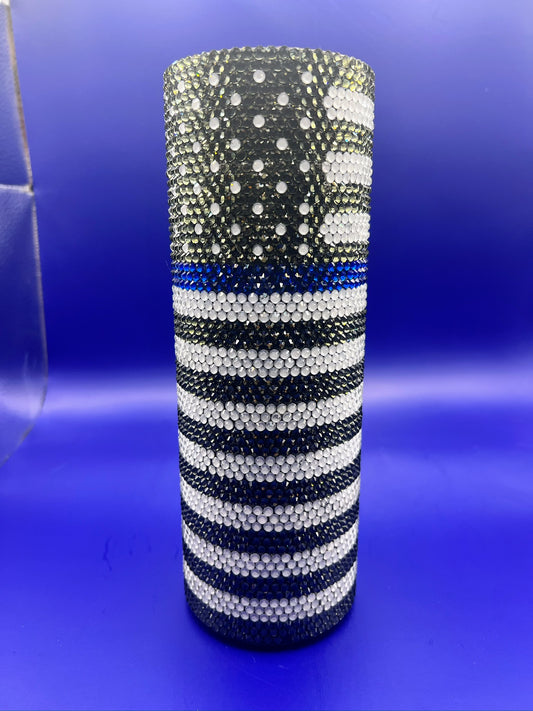 blue line flag tumbler