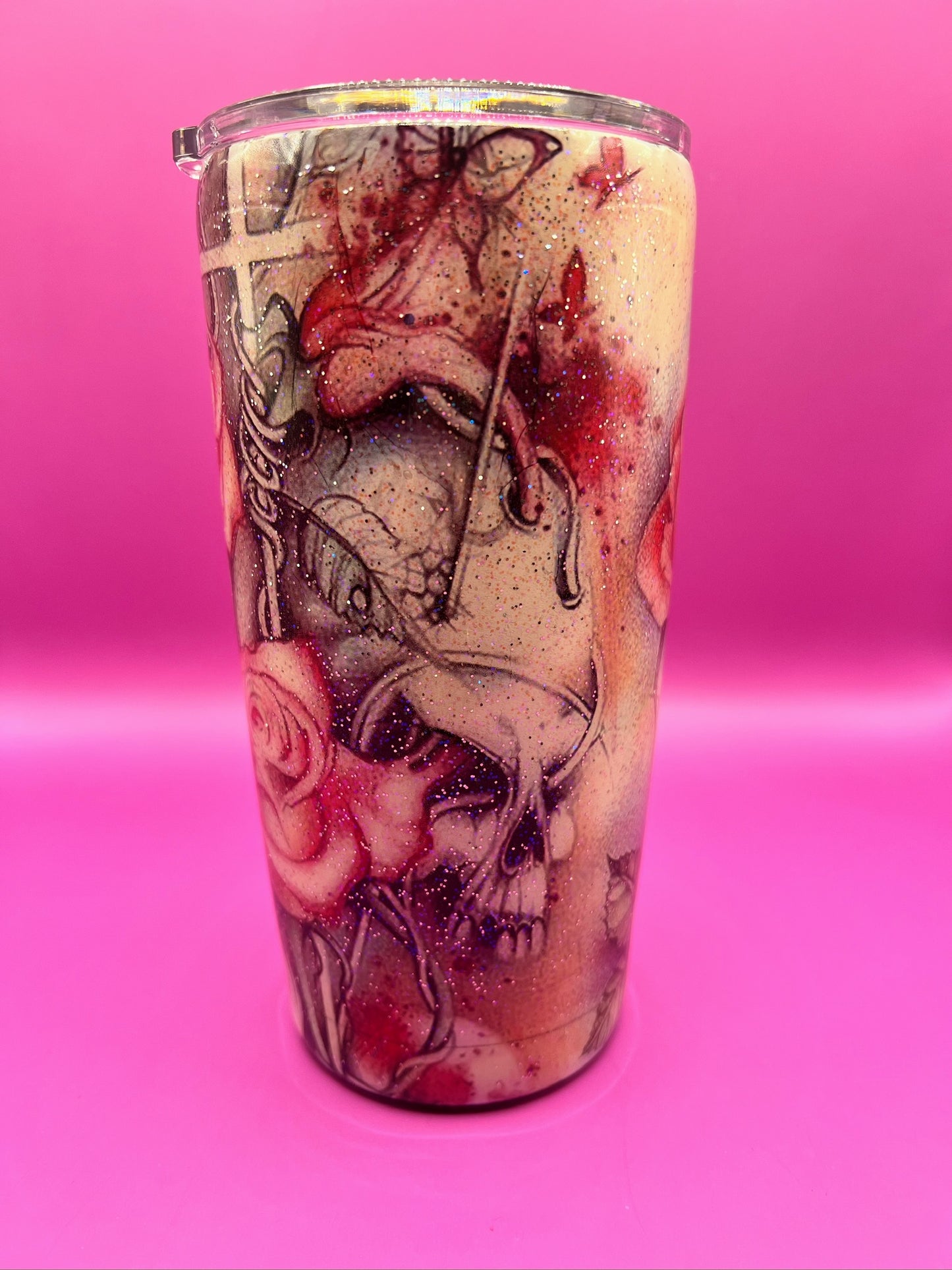 Skull and Roses Tumbler