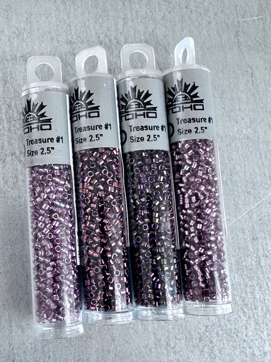 Bead Loom Weaving Kit - dk pink/maroon