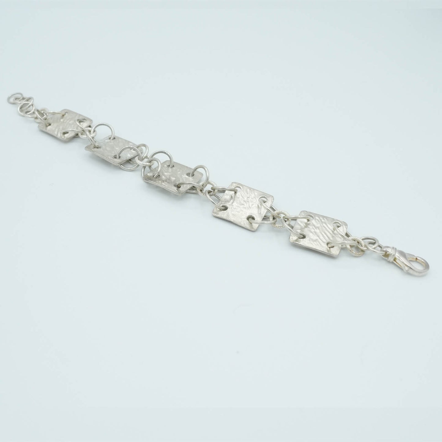 Precious Metal Clay textured and shaped Bracelet