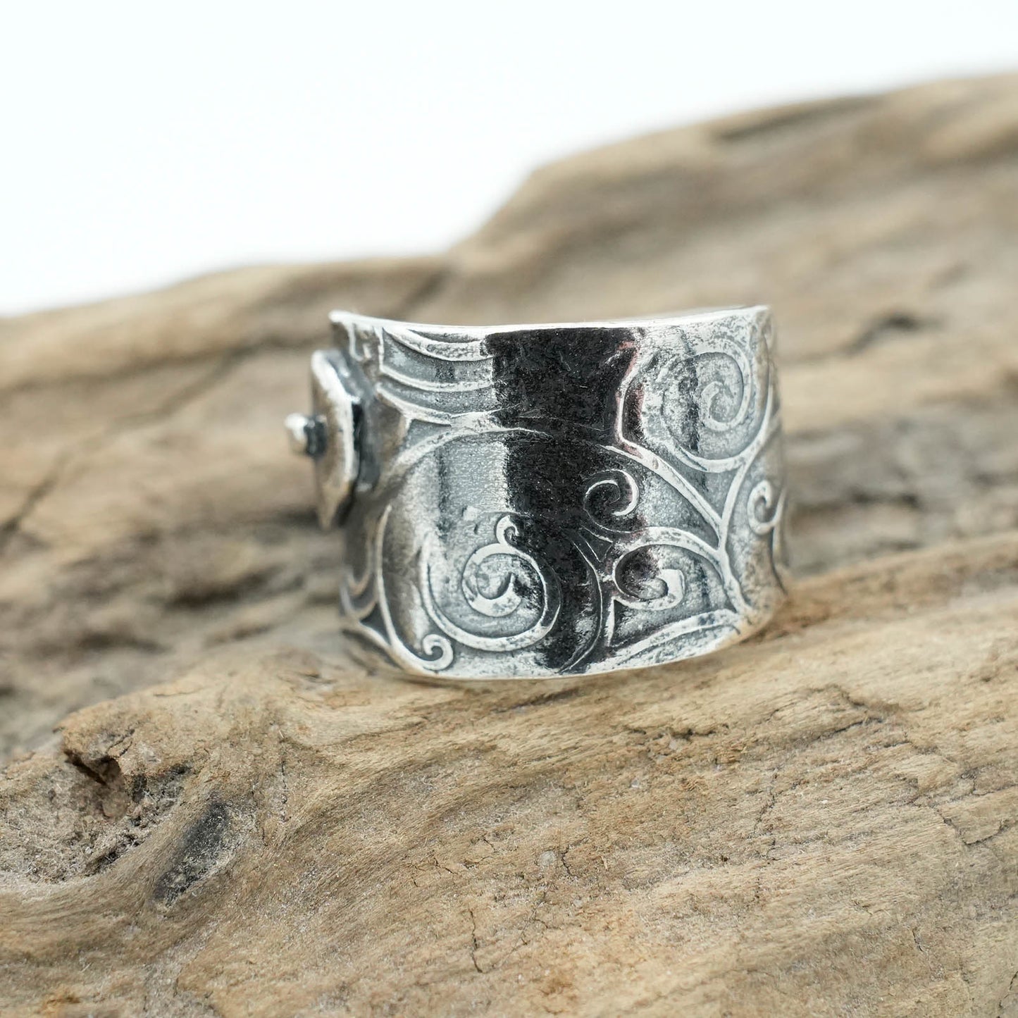 Precious Metal Clay Textured Ring