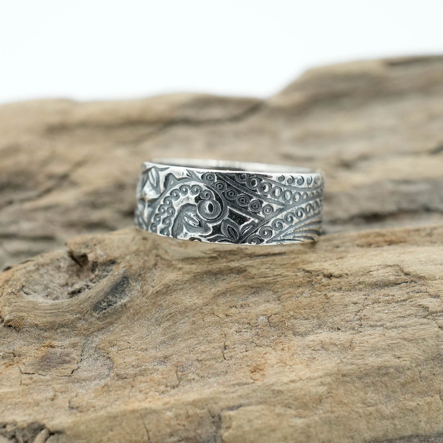 Precious Metal Clay Textured Ring