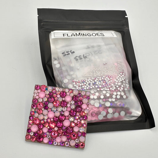 Flamingoes Rhinestone Mix